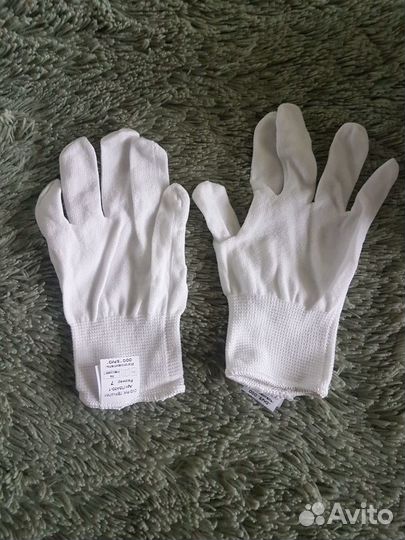 Сиз, Перчатки нейлоновые, белые, размер L