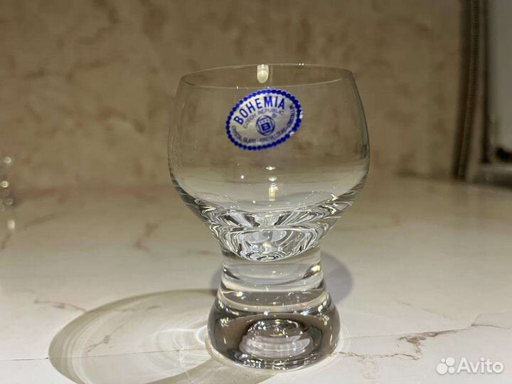 Рюмочки 6 штук, богемское стекло