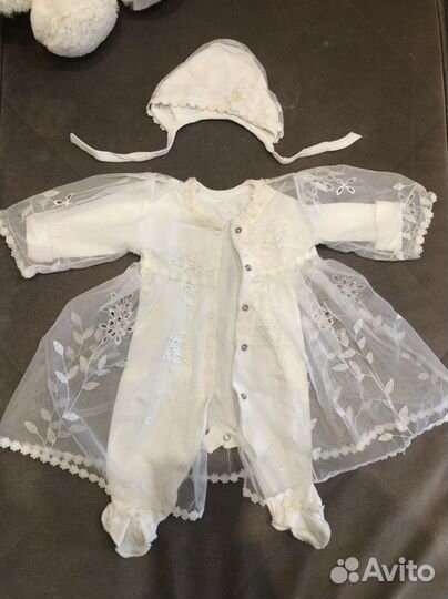 Комбинезон Платье для выписки, крестин, фотосессии