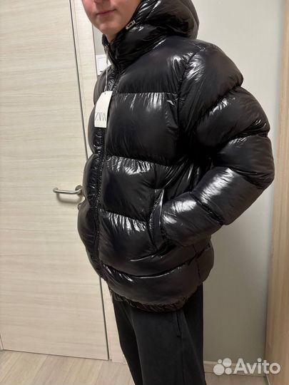 Пуховик zara moncler puffer jacket