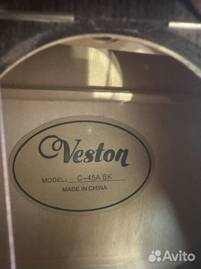 Гитара veston C-45A BK Ешё гитары в профиле