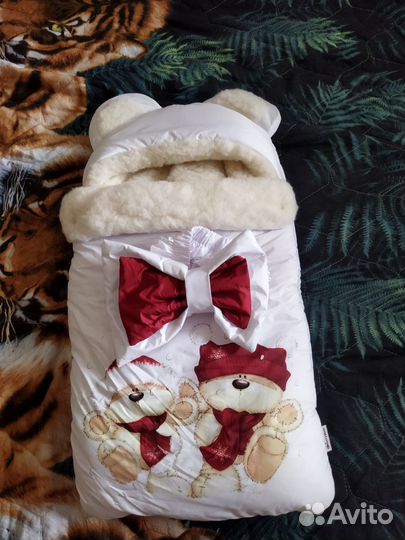 Конверт на выписку для девочки зима