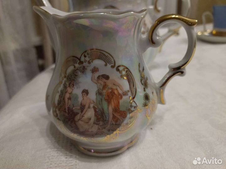 Чайник молочник гдр Мадонна Oscar Schlegelmilch