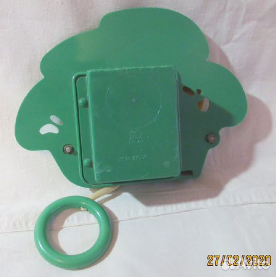 Детская музыкальная игрушка будильник Теремок СССР