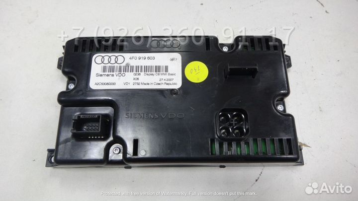 Монитор дисплей Audi A6 C6 4F0919603