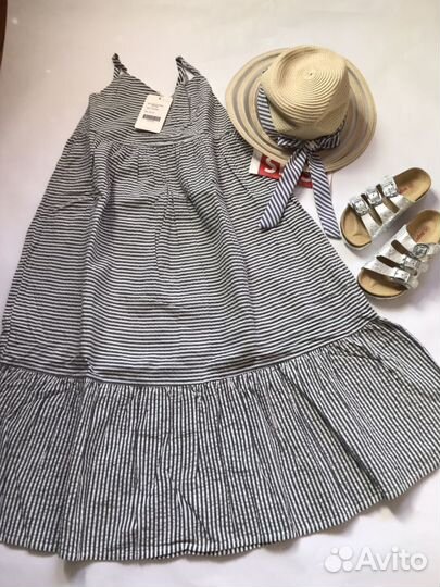 Сарафан хлопковый на девочку 122-128см