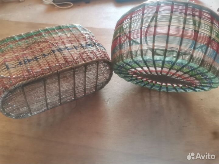 Корзинки плетеные из проволоки СССР