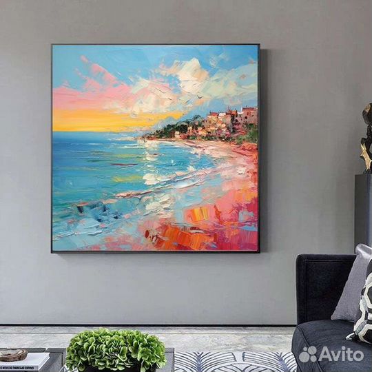 Картина море маслом на холсте Морские пейзажи