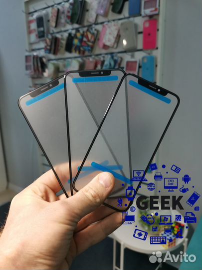 Оригинальное стекло дисплея iPhone X+замена