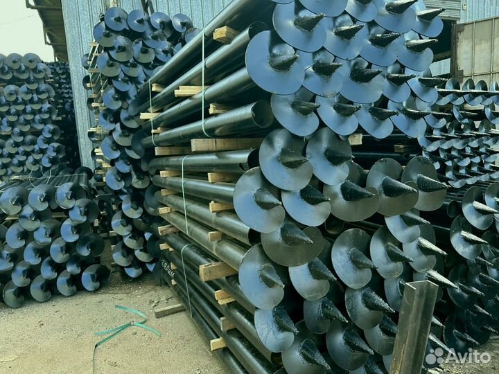 Монтаж винтовых свай