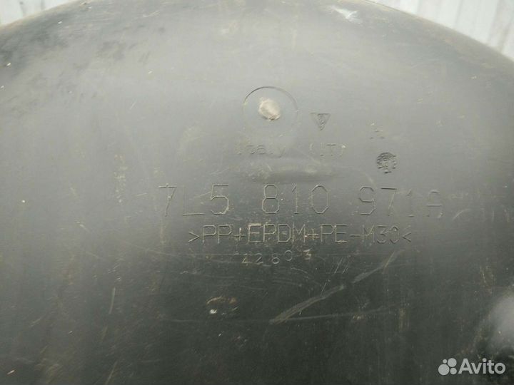 Задний левый подкрылок для porsche cayenne