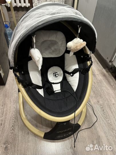 Шезлонг Электронные качели детские, чёрный