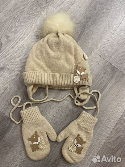 Комплект шапка, шарф