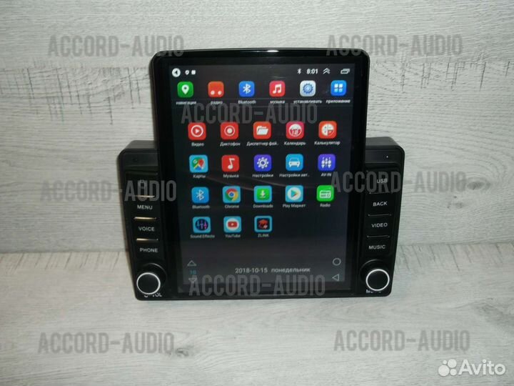 Магнитола Volkswagen Touareg Android в стиле Tesla