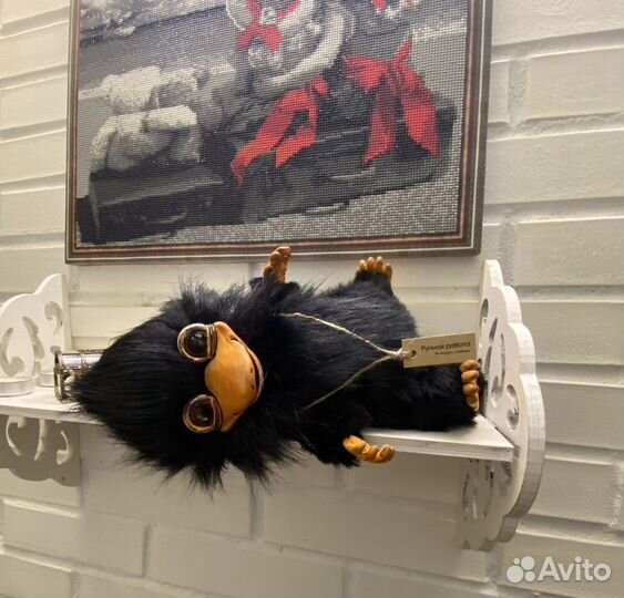 Игрушка Нюхль (Нюхлер) в смешанной технике