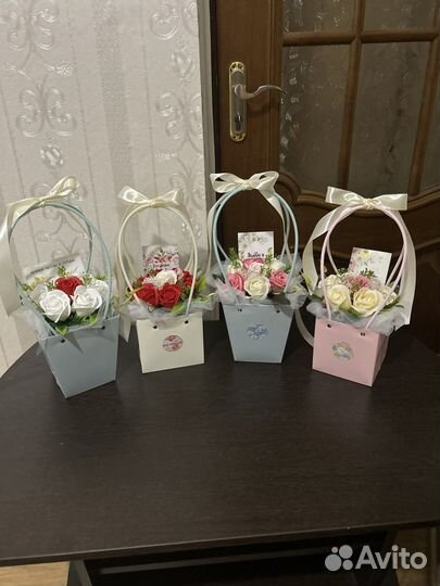 Декоративное мыло букет из роз/мыльные цветы