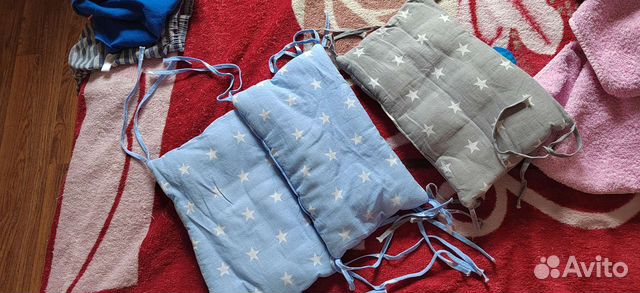 Бортики в кроватку. комплект 12 штук