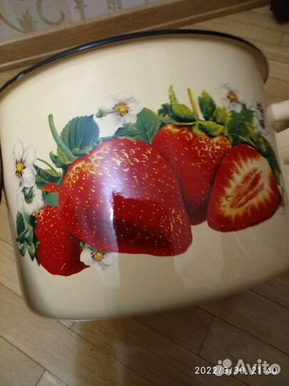 Кастрюля эмалированная СССР новая