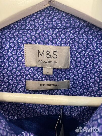 Мужская рубашка Marks & Spencer новая размер L