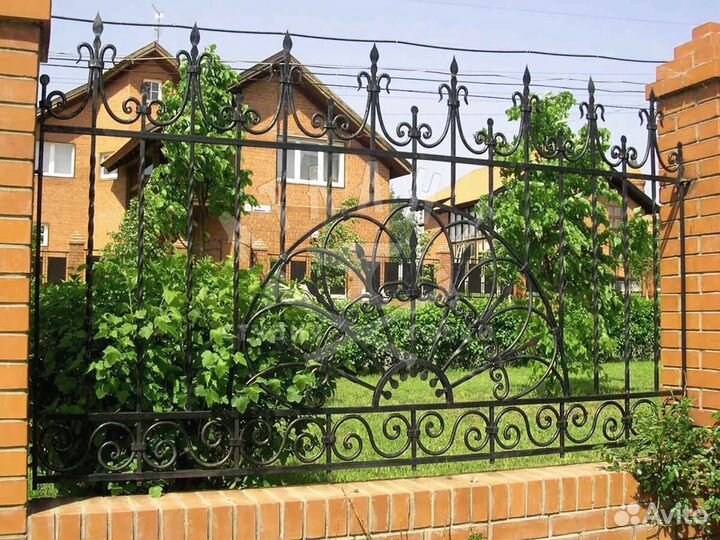 H2Кованные заборы \ Калитки 3Д с установкой 1м/h2