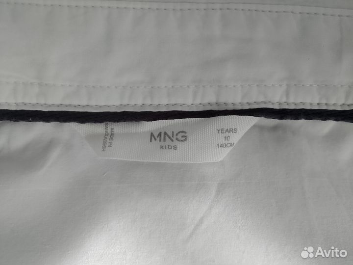 Рубашка mango 140 для мальчика белая