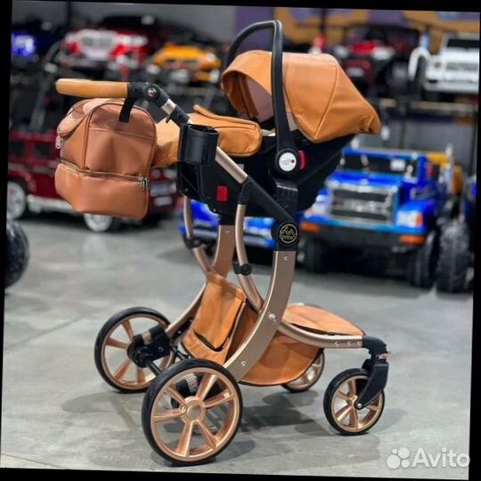 Коляска оранжевая