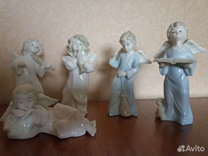 Фарфоровые статуэтки ангелы