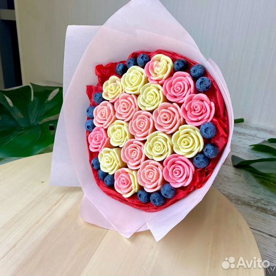 Розы в бельгийском шоколаде