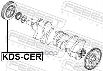 Шкив коленвала hyundai tucson 04- kdscer Febest