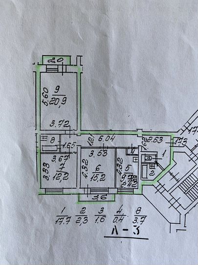 3-к. квартира, 83,7 м², 8/12 эт.