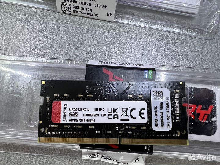 Kingston Fury Impact 2x8gb SoDimm KF426S15IBK2/16
