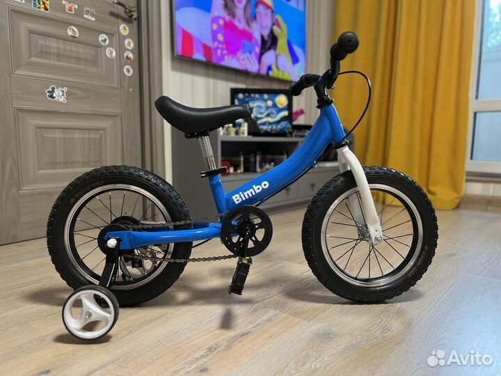 Детский велосипед-беговел Bimbo 3 в 1, 14 дюймов