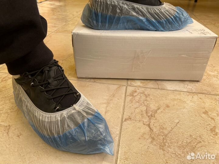 Бахилы в евроблоке толщина 50 мкм 500 пар