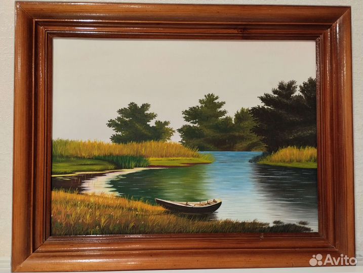 Картина маслом в раме 37*47см