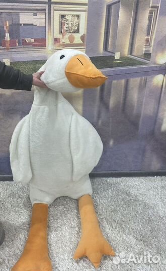 Мягкая игрушка гусь. Размер 1м 60 см