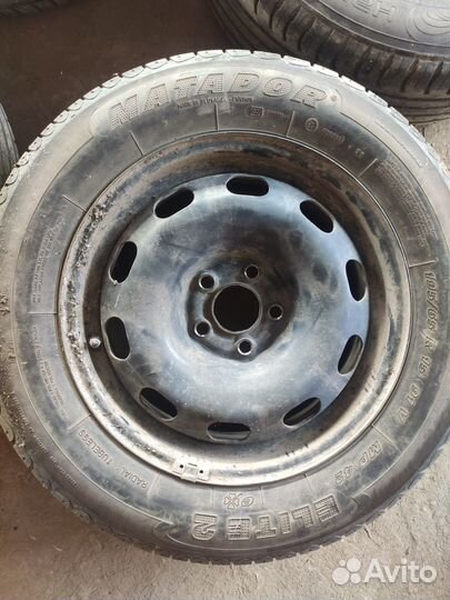 R15 5*100 комплект колес лето (резина разная)