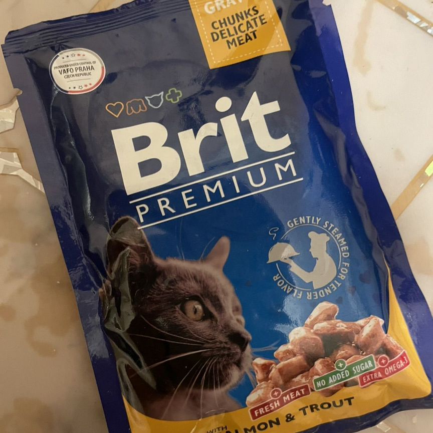 Влажный корм для кошек brit