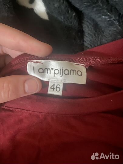 Топ с длинным рукавом красный, бордовый