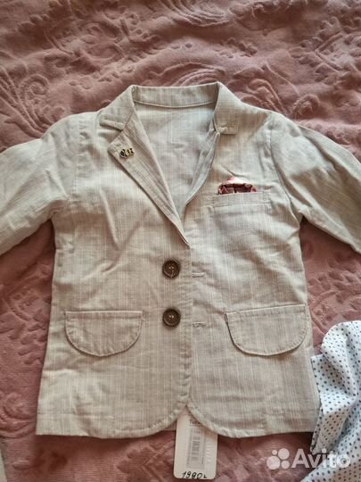 Костюм- тройка льняной на мальчика