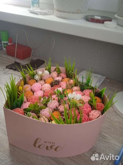 Букет цветов из мыла