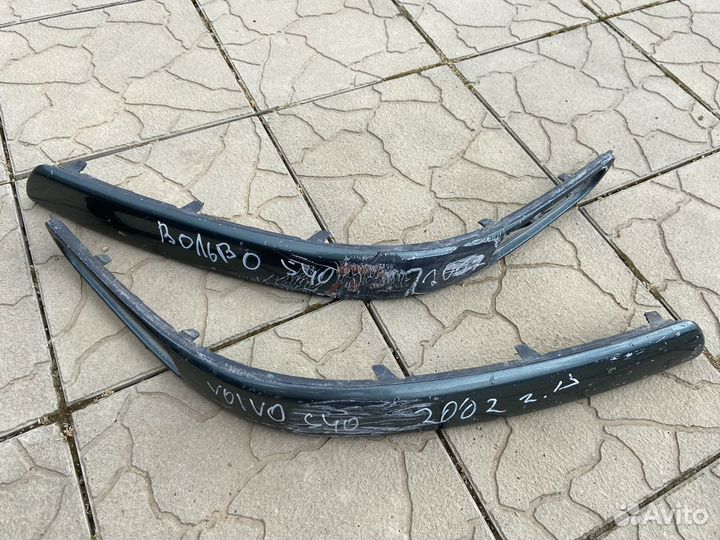 Вставки в бампер volvo s 40