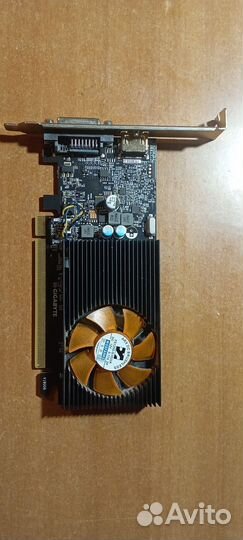 Видеокарта gt 1030 2 GB palit/gigabyte