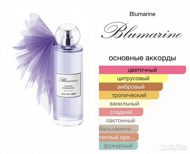 Духи женские Shine Like A Night Blumarine