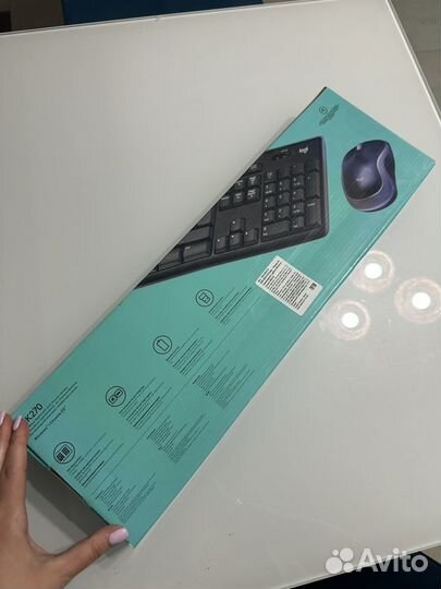 Новый комплект клавиатура + мышь Logitech MK270