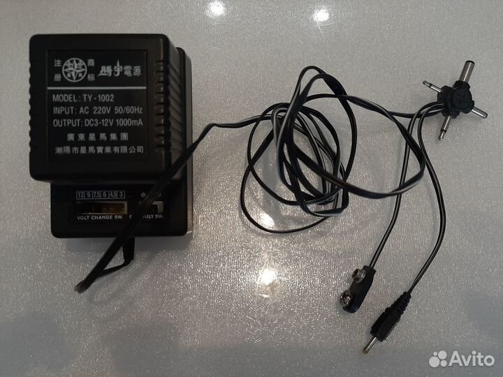 Блок питания регулируемый TY-1002 3-12V 1A