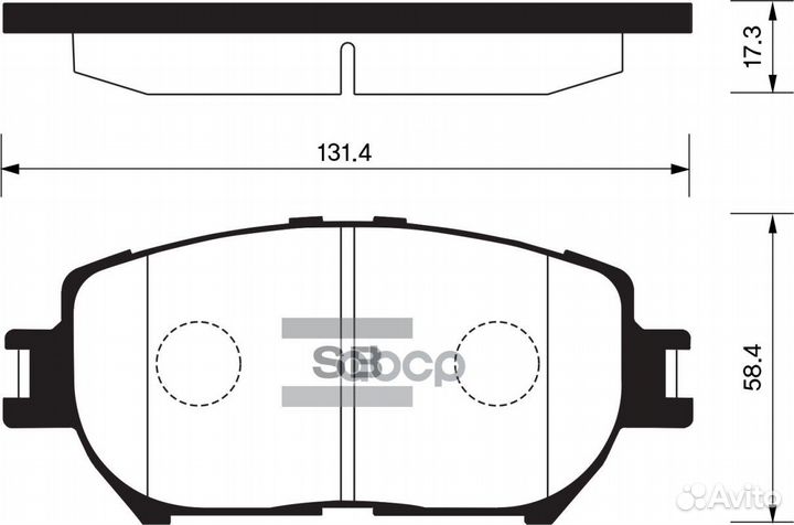 Колодки тормозные передние sangsin brake SP2037