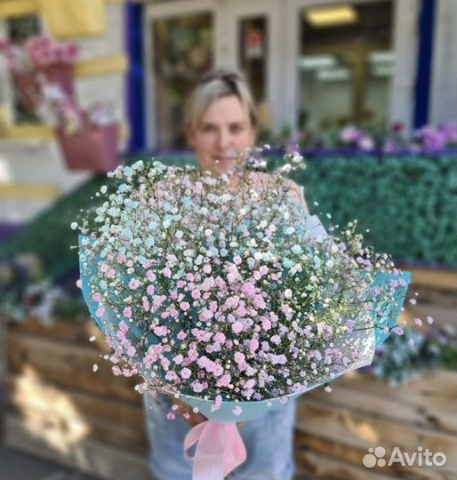 Гипсофила букет цветы