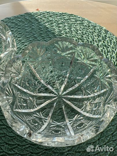 Хрустальная салатница СССР