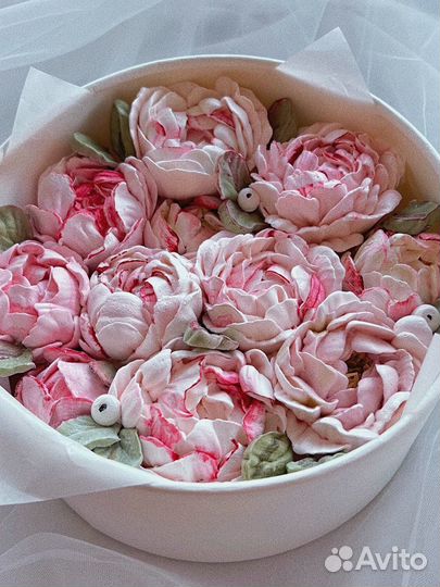 Цветы из зефира