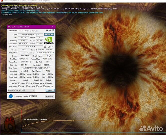 Видеокарта Palit Jetstream GTX 1070 8GB